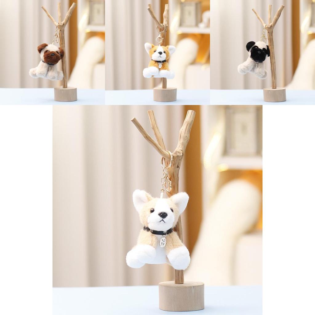 Corgi Plush Toy With Soft Short Plush For Girls Gift And Bag Charm