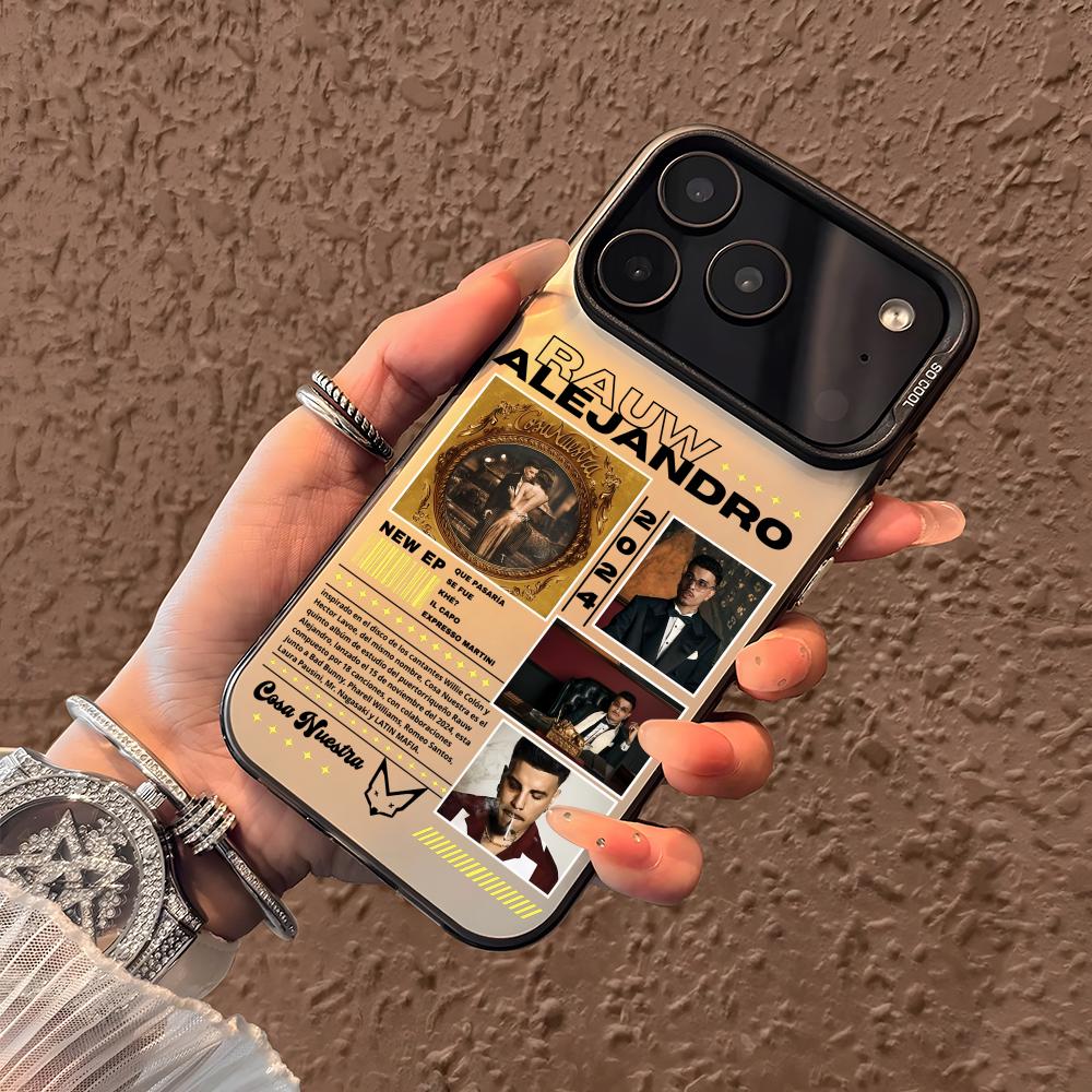 Singer R-Rauw Alejandro Phone Case For iPhone 17 16 15 14 13 12 11 Pro Max Air Matte Laser Aurora Shockproof Funda