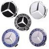 C200 E200 For Mercedes Benz 4PCS 75mm Car Wheel Center Hub Caps Cover For Mercedes Benz GW205 W204 W212 B/C/E/S Class A Class C2
