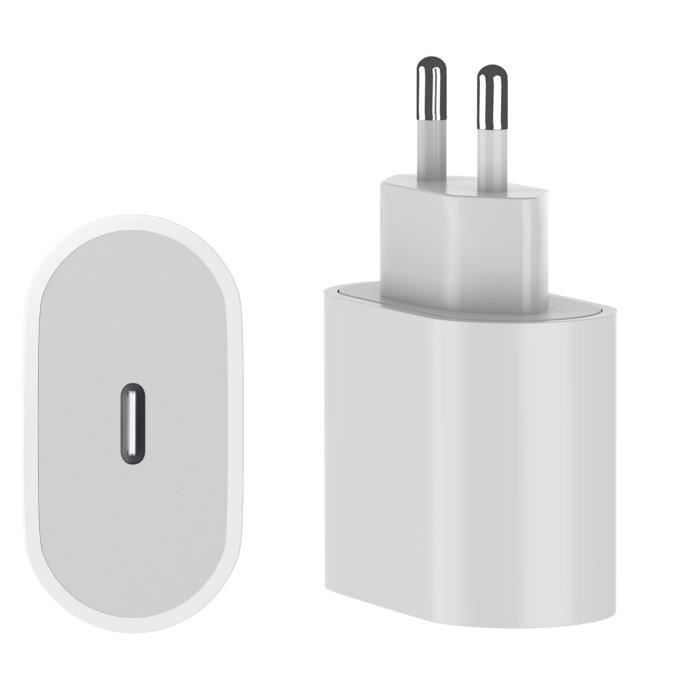 18W Fast Charger - Phonillico® - USB-C - 1m - Compatible Xiaomi Redmi 10/9/Note 10 5G/Poco M3