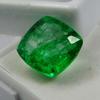 8 Ct Natural CERTIFIED Emerald Green Square Cushion Cut Colombian Loose Gemstone A-5896