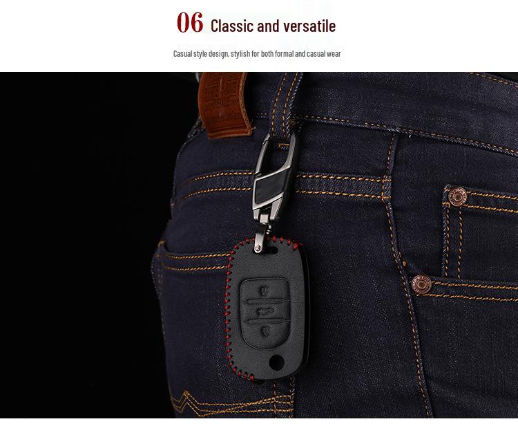 Leather Hand-Stitched Key Case for Baojun 310/510/560/630/730