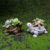 Cute Turtle Succulent Planter Resin Craft Mini Garden Decor Animal Pottery