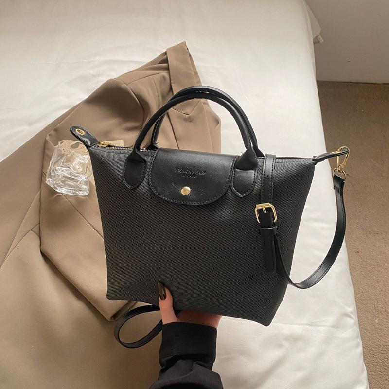 Popular niche contrasting color bag women's new high-end versatile messenger bag commuter handbag