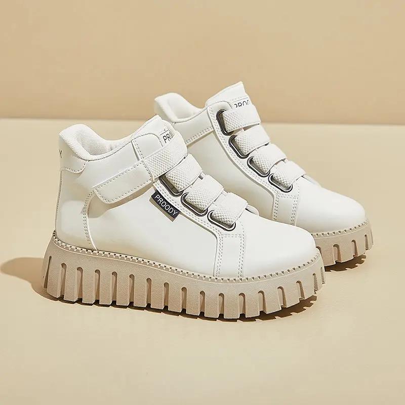 Fashion Original High Top Ankle Boots Shoes for Women Korean Designer Luxury Deals Trends 2025 Daily Routine Y2k Woman Footwear