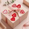 Nieuwe Hartvormige Liefdes Hart Stickers Papier 2,5 cm Decoratieve Sticker Schattig Zelfklevend Cadeau Afsluiting Fijne Valentijnsdag