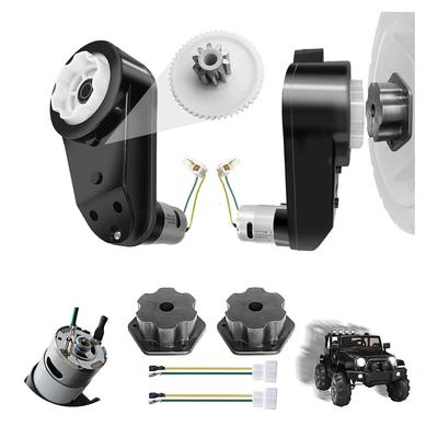 2PCS 24V RS555 35000RPM Gears Motor Gearbox For Power=Wheels Motor Upgrade,18V-24V Kids Ride On Toy Electric Car Conversion Kit