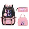 KPop Demon Hunters Rumi Anime Merchandise Backpack and Pencil Case Convenient Backpack for Couples for Business Trips and Travel