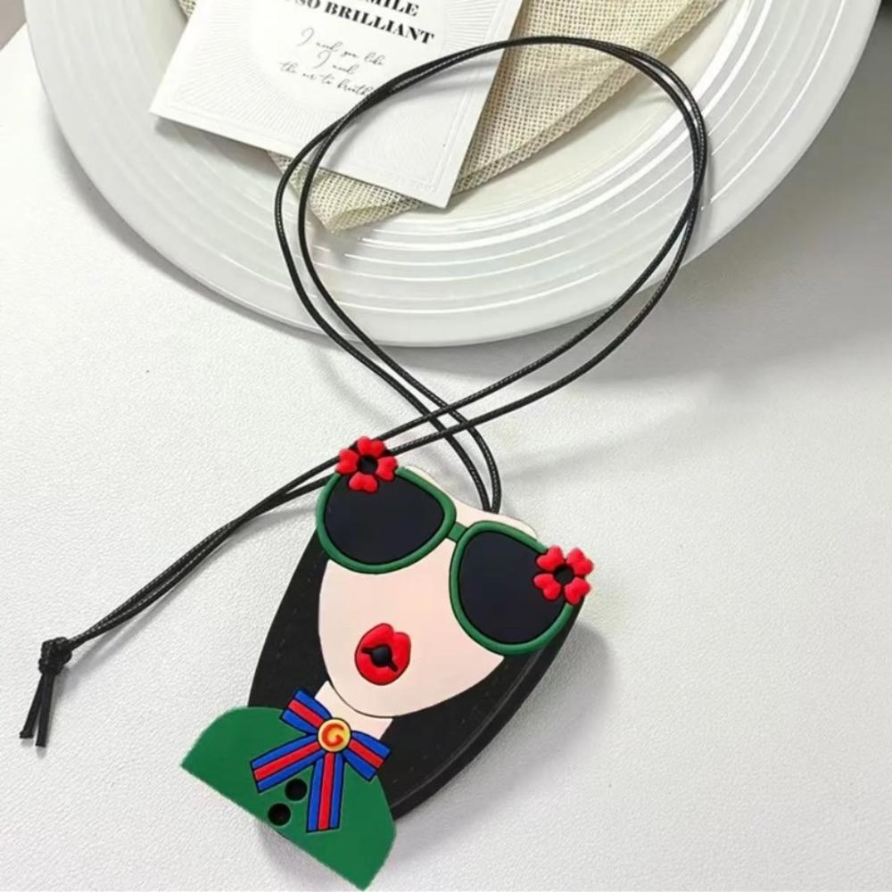 

Вышивка Подвесной шейный зажим для очков Противопотерянный шейный ремешок Чехол для очков зелёный