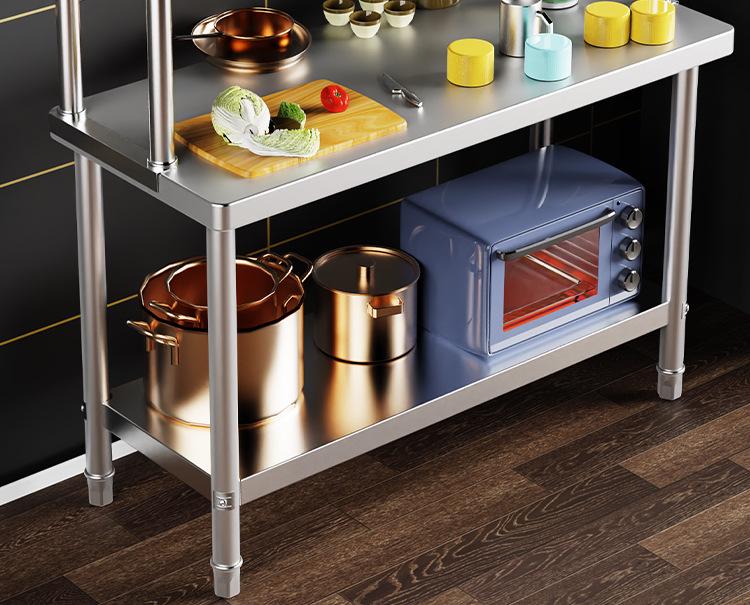 Stainless Steel Multi-Layer Kitchen Shelf & Countertop Storage Rack