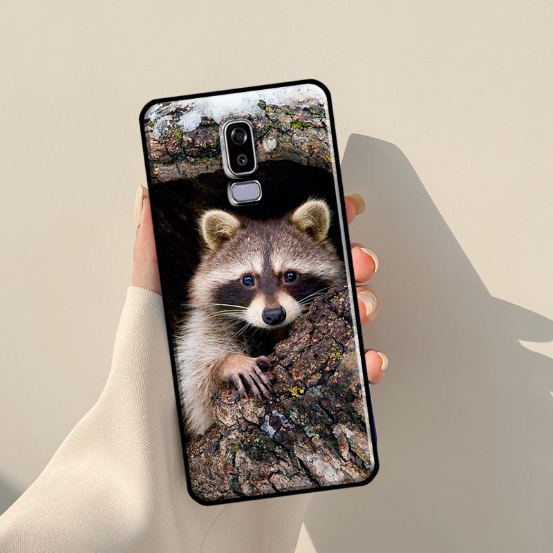 Raccoon Case For Samsung Galaxy J1 J3 J7 J5 2016 A3 A5 2017 J8 A7 A9 J4 J6 A6 A8 Plus 2018 Cover