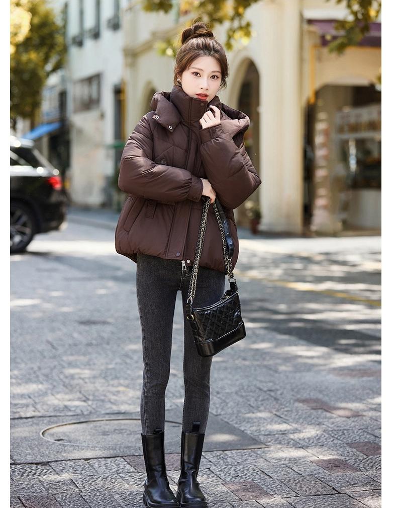 Hooded Short Loose Thick Warm Jacket