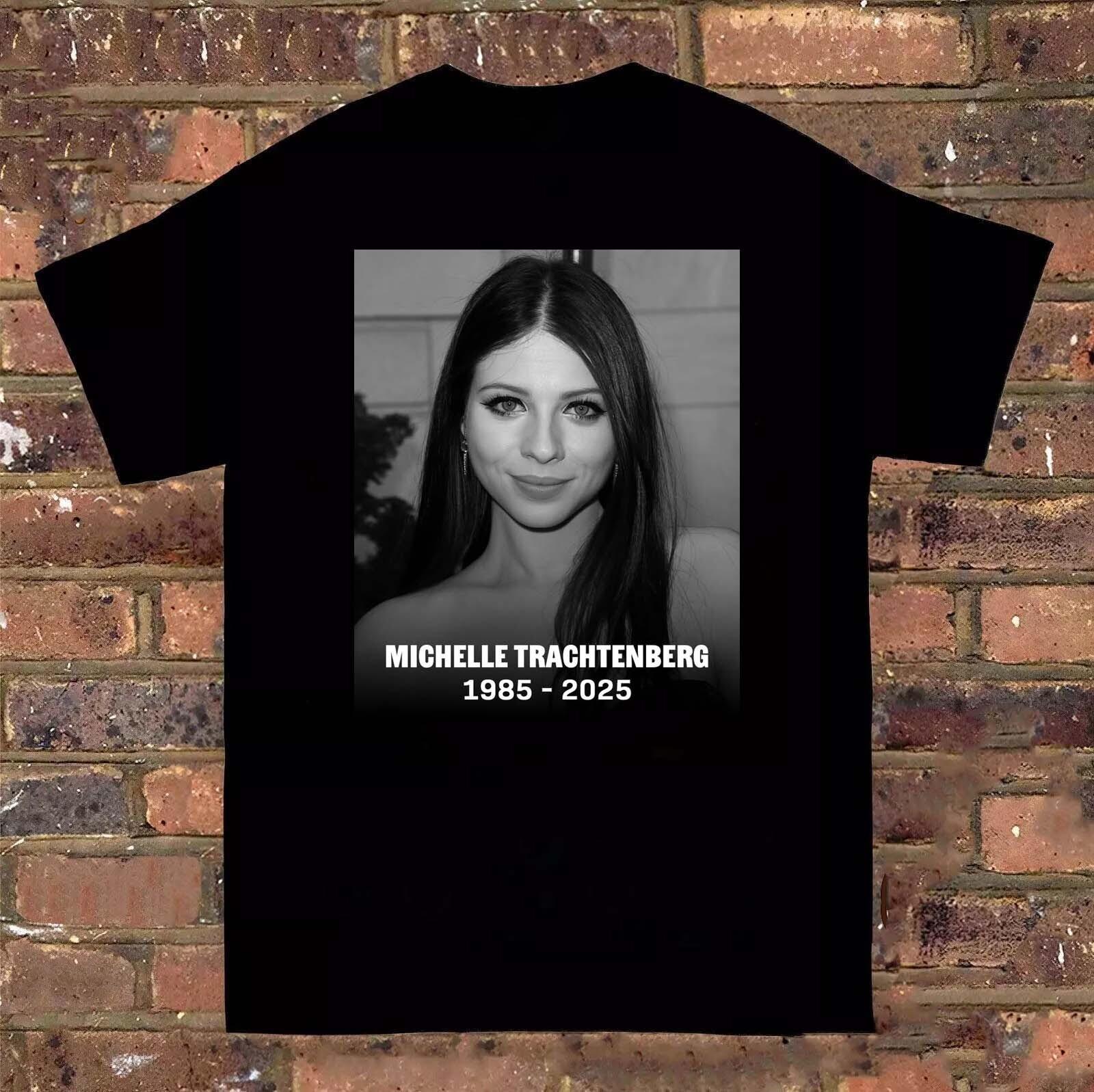 Michelle Trachtenberg 1985-2025 Black Full Size Shirt For Fan Unisex T-Shirt S