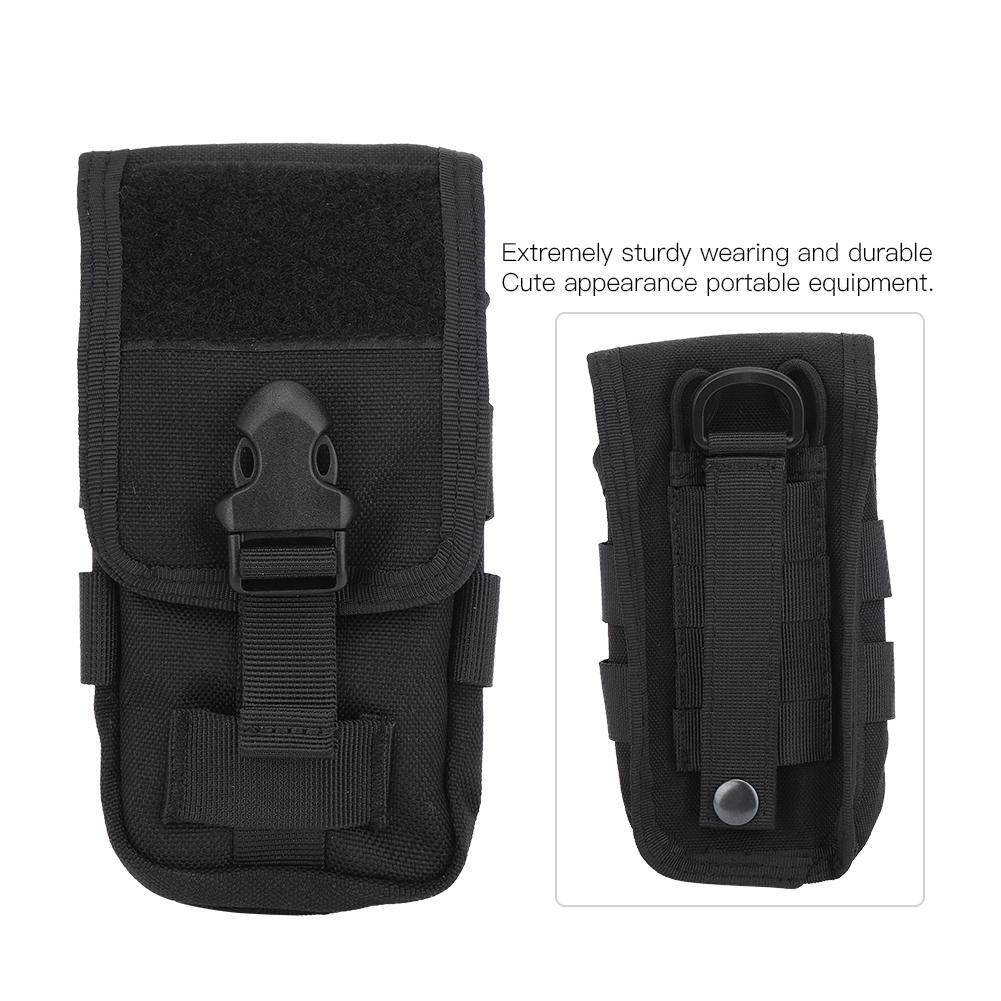 LB-14 1000D Polyester Double Layer Outdoor Hanging Mobile Phone Bag Tactics Multifunction   Waist Pack