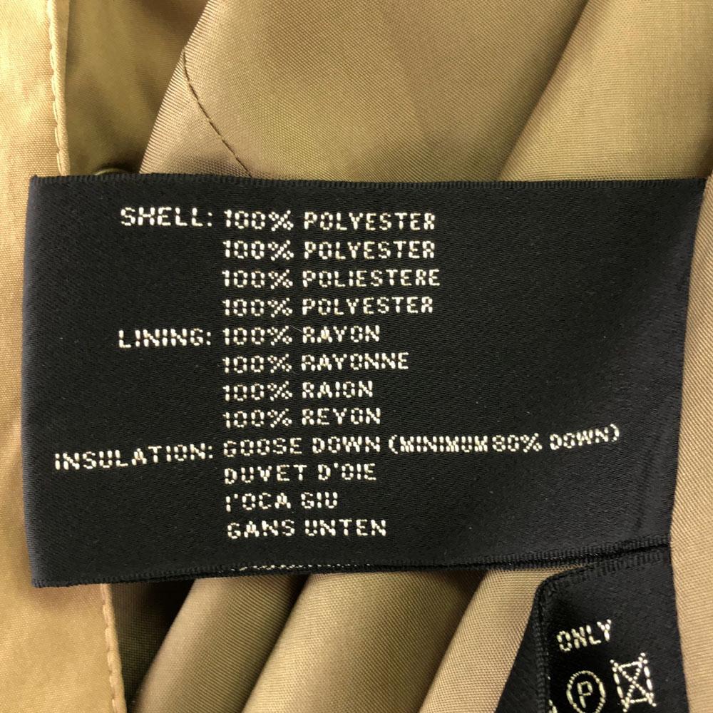 RALPH LAUREN quilting down coat S beige Men's Used