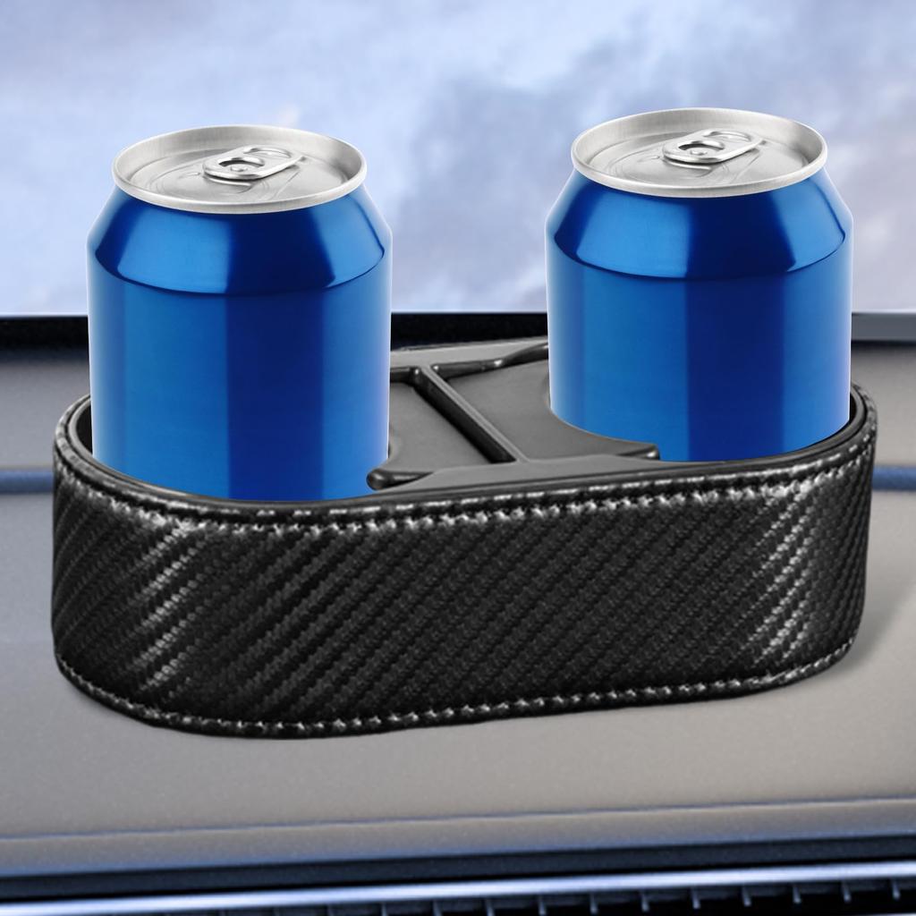 Dual Drink Holder for Car, Stick-on Cup Holder for Dashboard, Fixed Car Drink