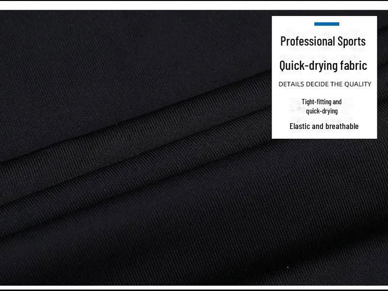 Pánské rychleschnoucí sportovní legíny s rolákem - Vysoce elastický top s dlouhým rukávem pro fitness a trénink