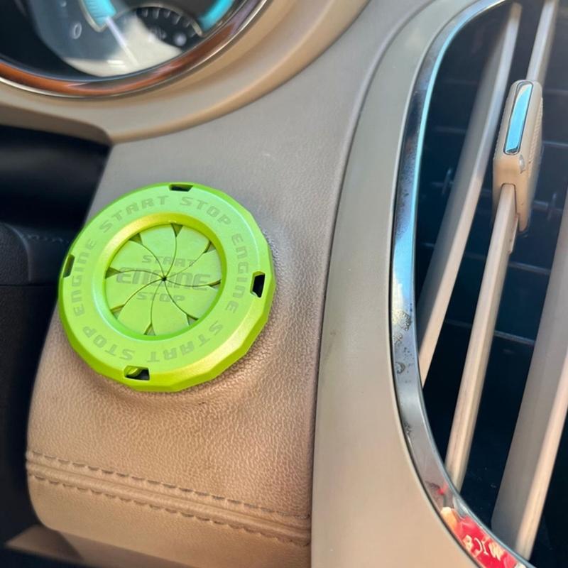 Upgrades Car Engine Start Stop Button Rings ABS Switch Protector Cover for Enhances Safety In Schools Offices & Family