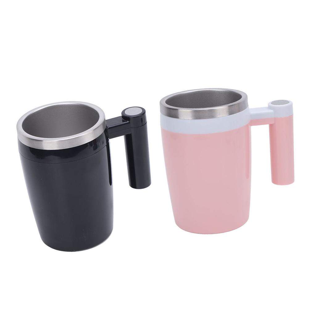 380ml Elektrischer Mischbecher Wiederaufladbarer Edelstahl Selbstmischender Rührbecher für Kaffee Tee