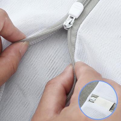 3/4 Stück Strapazierfähiger Netz-Wäschebeutel Grobmaschig Reißverschluss Feinwäsche-Waschbeutel Polyester Wiederverwendbar