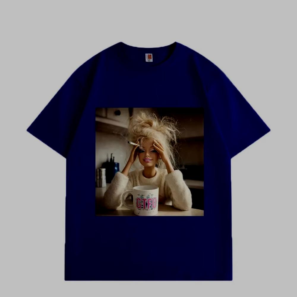 Grappig Poppengezicht Meme Grafische T-shirts Mannen Vrouwen Kleding Hoge Kwaliteit Mode T-shirts Zomer Casual Los Korte Mouw T-shirts