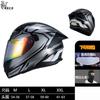 Full Face Motorcycle Helmet With Dual Visor 3C Certified ABS Safety Men Women All Season Riding