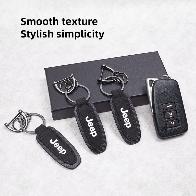 För Jeep Billemblem Nyckelring Hänge Bil Smarta Nyckelringar För Jeep Renegade Compass Grand Cherokee Wrangler Patriot Rubicon Li