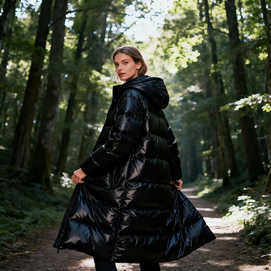 2025 New Long Winter Thickened Duck Down Jacket with Fast Return