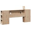 VidaXL Headboard with Storage 180 Cm Solid Pine Wood, Wooden Headboard, Headboard with Storage, Headboard 855621
