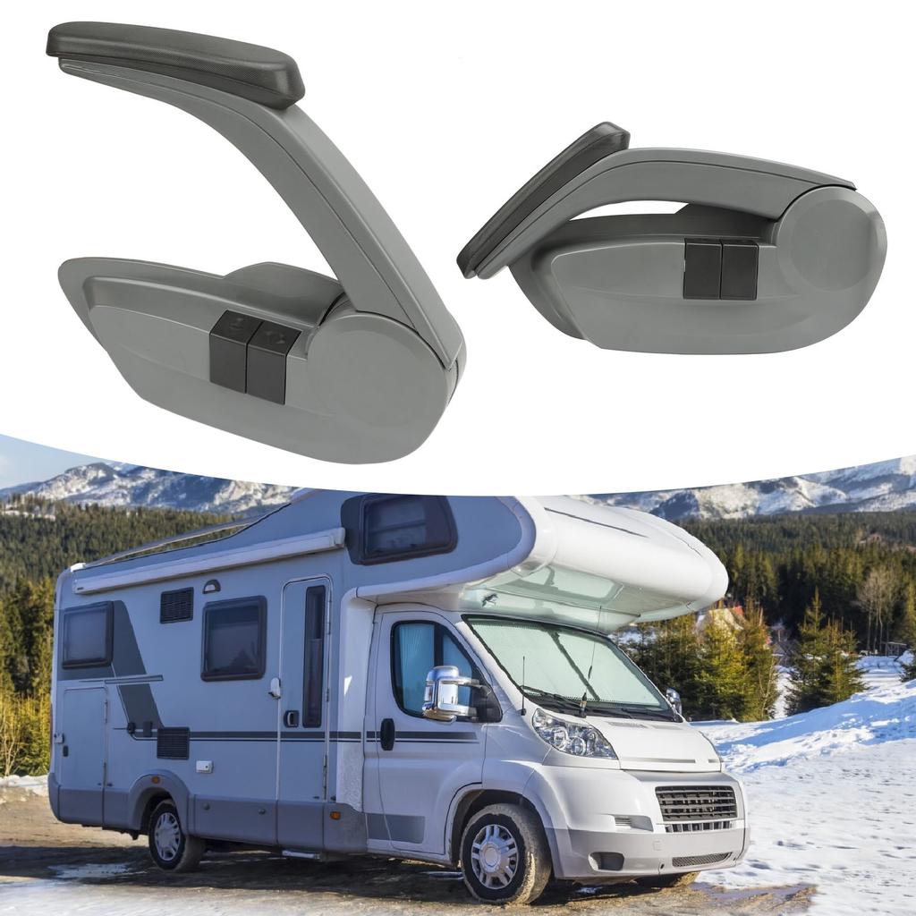 Adjustable Seat Armrest Durable Left and Right Side Seat Armrest with Backrest Adjustment Universal 