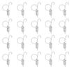 20 Stück Edelstahl Federhaken Silber Langlebig Stall Zuchtrahmen Haken Zugring Halterung Profil Elastisches Teleskopdesign