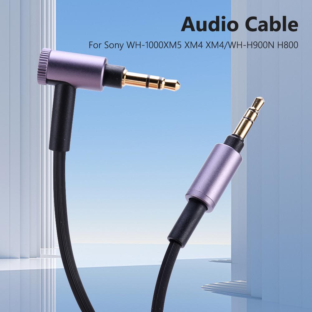 3,5mm AUX Audio-Kabeladapter Lautstärkeregelung 1,5m Kopfhörer-Audio-Kabelzubehör Audio-Kabeldraht für Sony WH-1000XM5 XM4 XM4