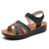 Damen Sommer Festlich Niedrige Keilabsatz Sandalen Komfort zum Hineinschlüpfen Lässige Flache Sandalen Gehen Urlaub Fußgewölbestütze Offene Zehen Plattform Strand Sandalen für Damen