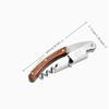 Herramienta Plegable Portátil de Madera y Acero Inoxidable Cuchillo Sacacorchos Abrebotellas de Vino Tinto Herramienta Multifuncional para Exteriores Accesorios de Bar