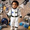 Toddler Astronaut Costume Baby Boys Space Suit Rompers Infant Halloween Birthday Party Cosplay Fancy Dress Jumpsuit