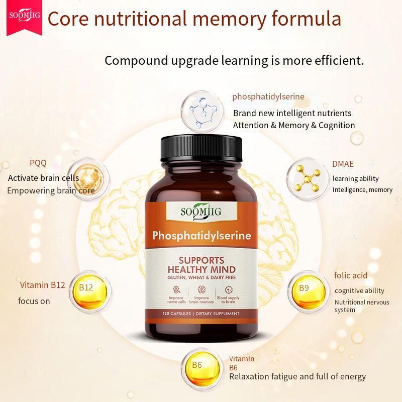 Phosphatidylserine Improve Memory Enhance Cognitive Abilities 120 Capsules