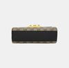 [Pre-Owned] Padlock Moonlight Treasure Box Series Metal Lock Logo Canvas And Leather Crossbody Bag Small - Good #1RB526W