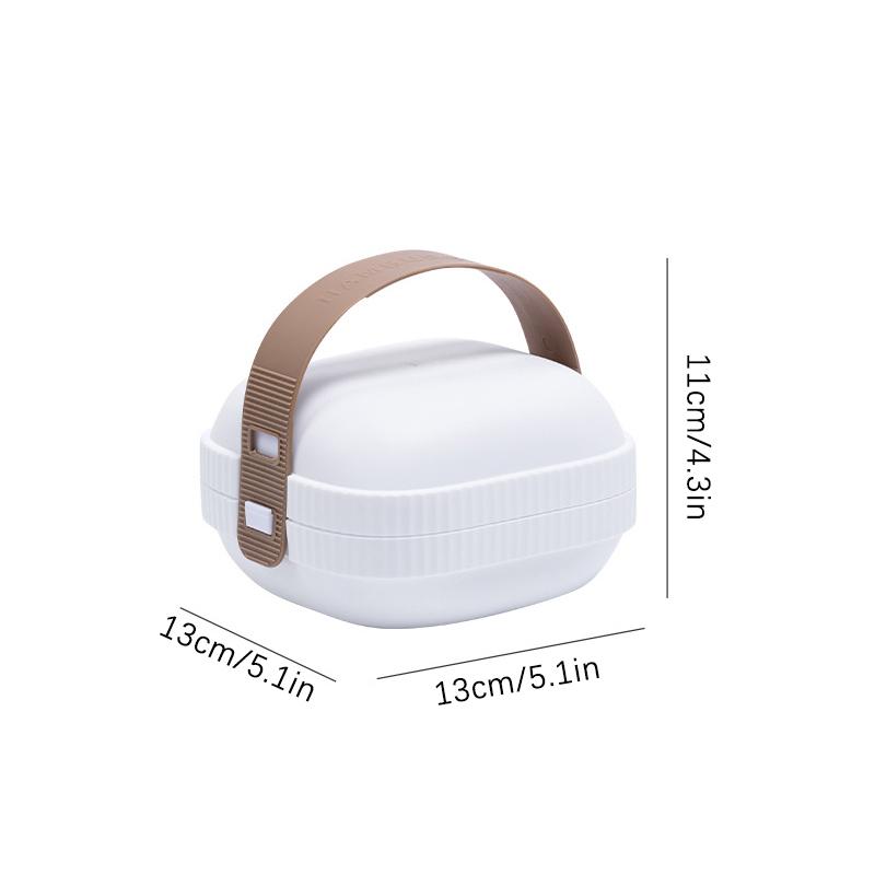 

1Pieces Hamburger Container Lunch Box Reusable Sandwich Containers With Lid Portable Take Out Food Box Outdoor Tableware белый