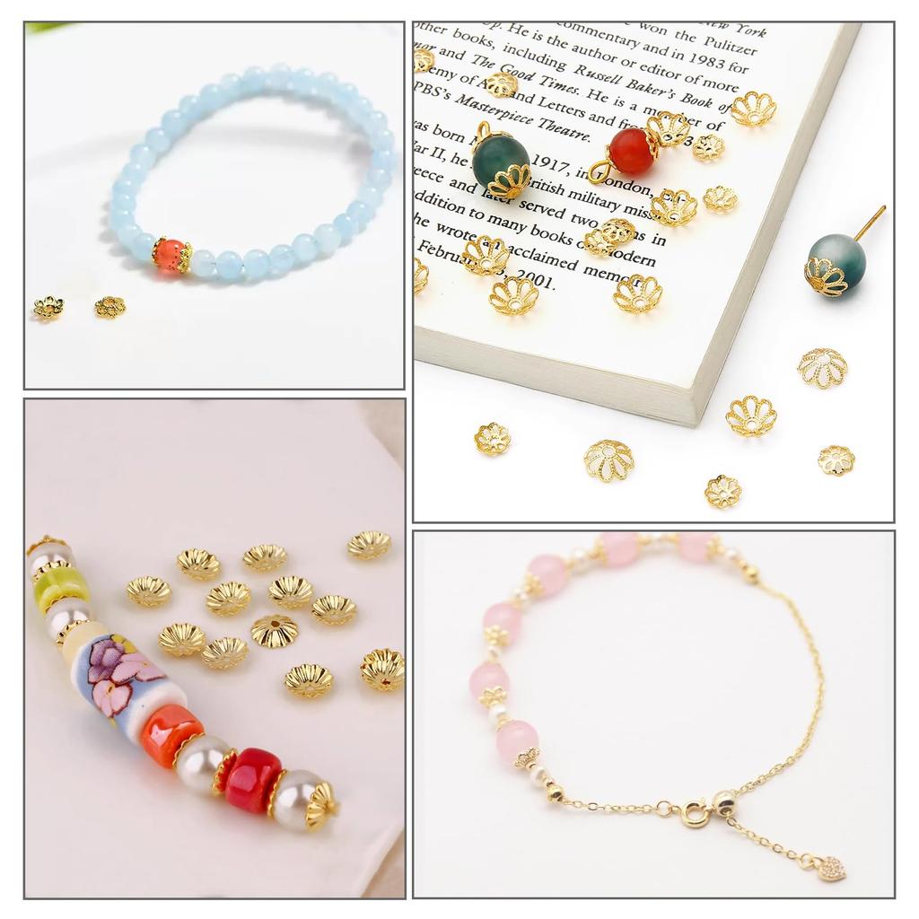 Approximately 750 Beaded Flower Tsumami Pearl Flower Accessory DIY Gold Pearl 5 [BEAUTY PLAYER] Caps, Bases, Zaiku, Buds, Fittings, Earrings, Parts,