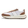 Li Ning Light Boat Reflective Shock Absorbing Non-Slip Low Top Casual Running Shoes Unisex sneaker White Brown AZGU081-8