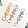 Catena Estensore con Chiusura a Moschettone in Lega Regolabile a Forma di Farfalla per Collana Braccialetto Personalizzabile Lunghezza Accessorio Gioiello