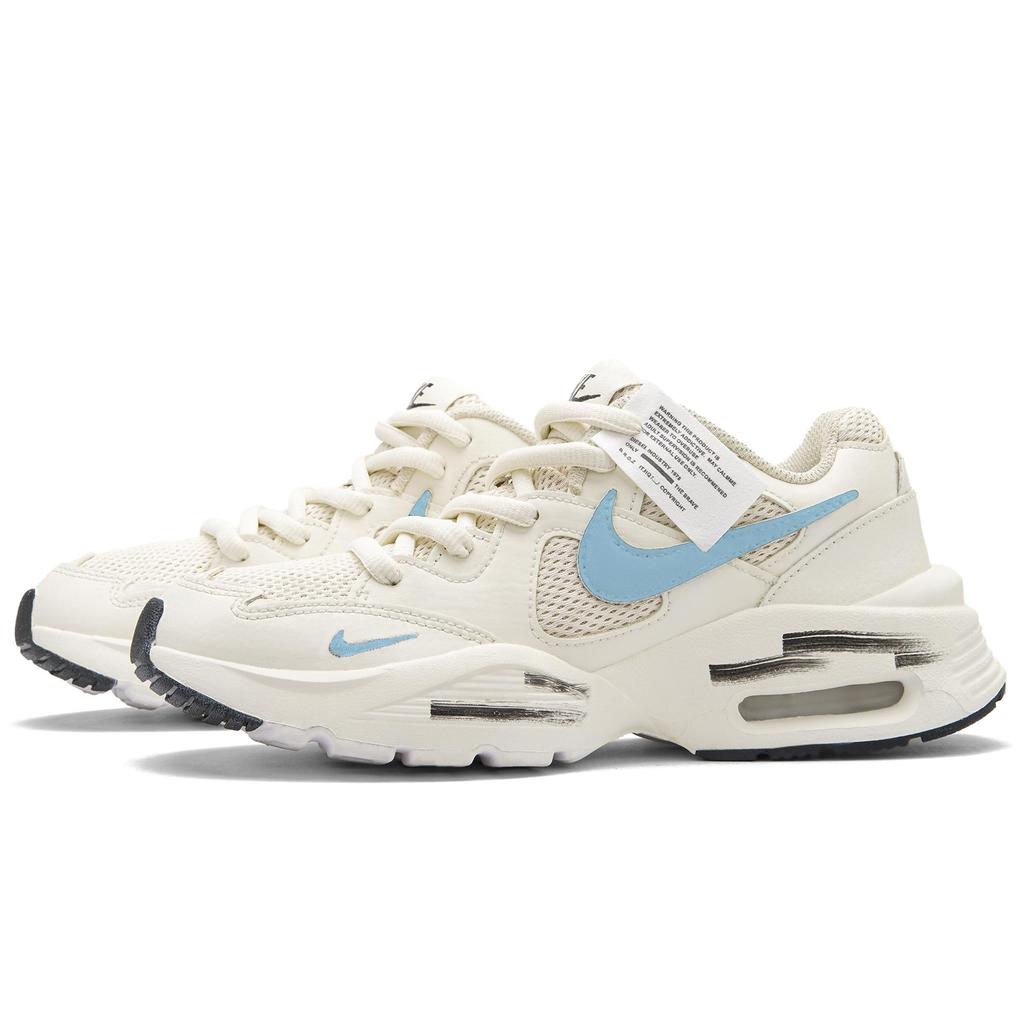 Nike Air Max Fusion Low top Running Shoes Unisex Beige Blue CJ1671-100(Team1102-B)