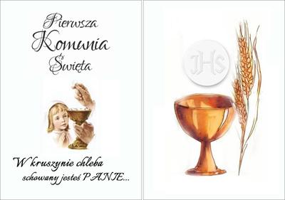 Opłatek Na Tort Komunijny Pierwsza Komunia Święta  2Xa4 Wz11