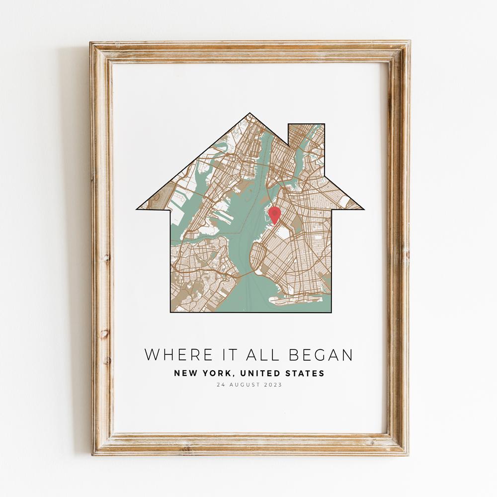 

Персонализированная карта города, подарок на день Святого Валентина для него, свадебные настенные художественные принты, холст, живопись, плакат, фотографии для гостиной 21x30cm No Framed