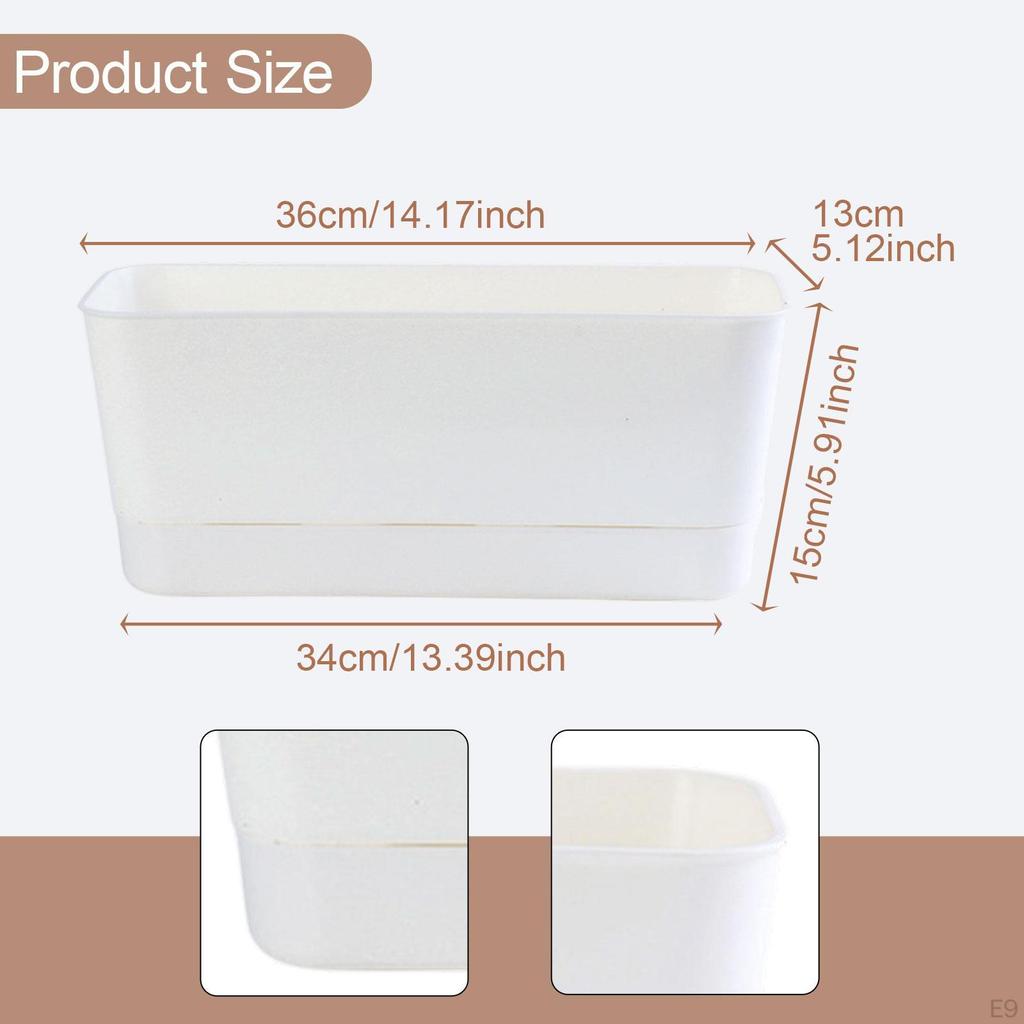 Compact Rectangle Planter for Indoor And Outdoor Vegetable Cultivation