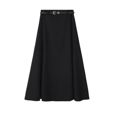Suit Skirt for Women In Autumn Pleated Skirt for Women In Autumn High Waist Slim Draped Midi Skirt for Autumn Umbrella Skirt for Autumn