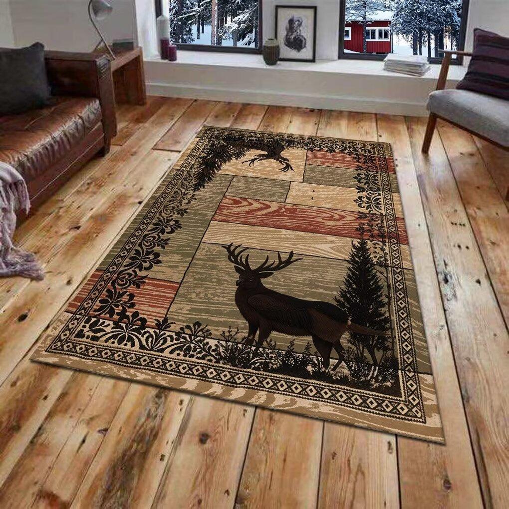 American Retro Style Carpet Ethnic Style Living Room Decorative Rug Hallway Bedroom Bedside Balcony Anti-slip Mat Multiple Sizes