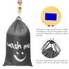Smile Shape Nylon Laundry Bag Wash Me Travel Storage Pouch Machine Washable Dirty Clothes Organizer Wash Drawstring Bag