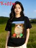 Meowl Is Calling Phone Call Meme Brainrot Funny Cat Owl Unisexs Tshirt Fashion Harajuku Short Sleeves T Shirt Unisexs Clothing