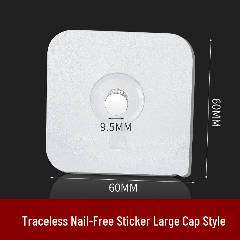 No-Punch Traceless Adhesive Wall Hooks for Frames and Shelves